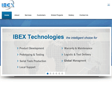 Tablet Screenshot of ibex-tech.com